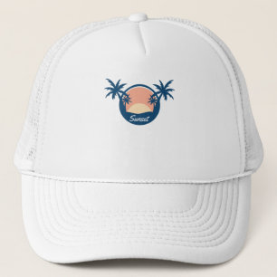 Casquette Arbre du coucher de soleil