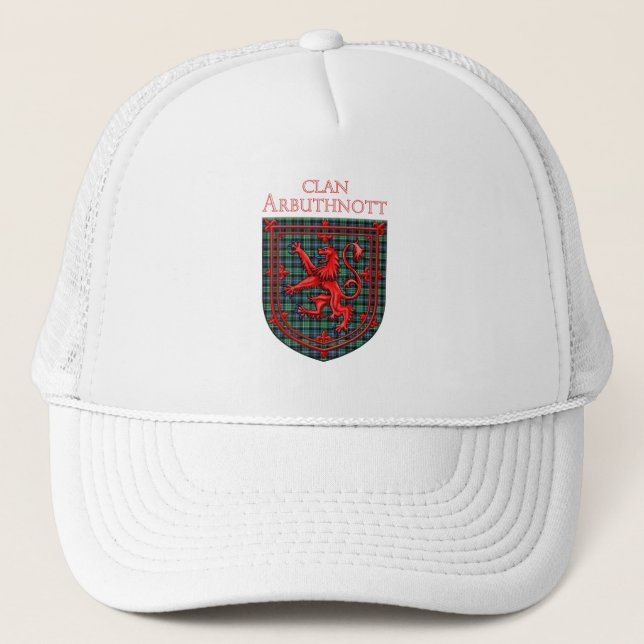Casquette Arbuthnott Tartan Scottish Plaid Lion Rampant (Devant)