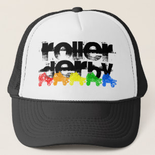 Casquette arc-en-ciel de grunge de patin de rouleau