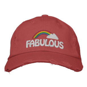 Casquette arc-en-ciel de texte personnalisable