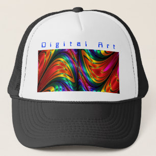 Casquette Arc-en-ciel en soie fractale