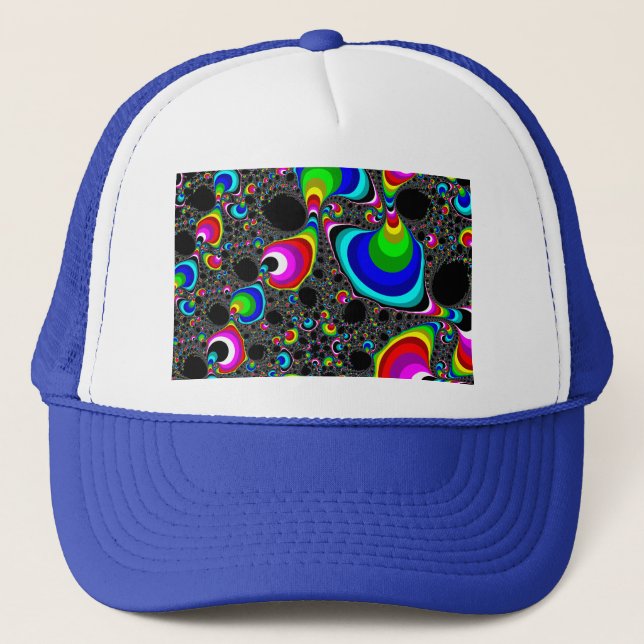 Casquette Arc-en-ciel global - Fractal (Devant)