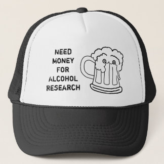 Casquette Argent du besoin pour la recherche d'alcool