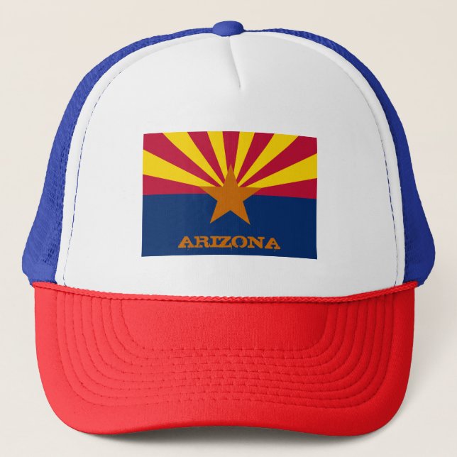 Casquette Arizona Flag & Arizona State USA fan de mode et de (Devant)
