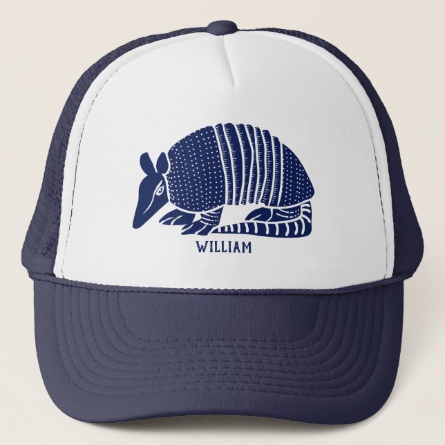 Casquette Armadillo bleu marine personnalisé (Devant)