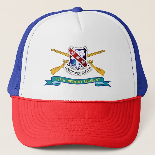 Casquette Armée - 327e Régiment d'infanterie - DUI w Br - Ru (Devant)