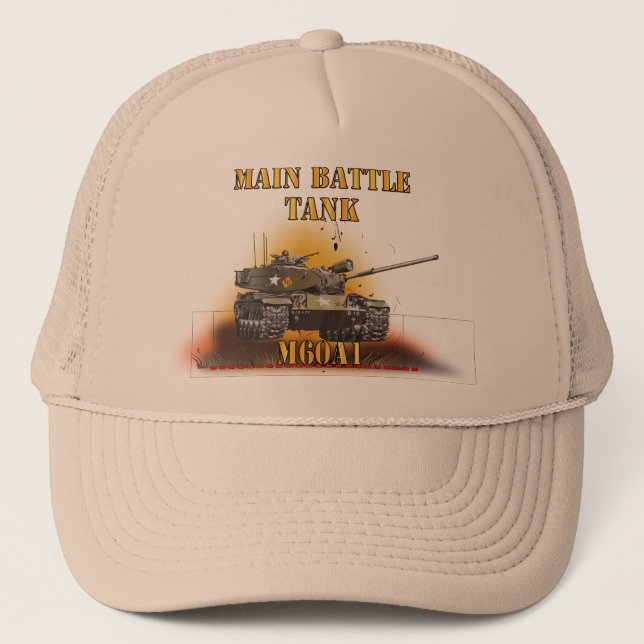 Casquette Armée - char de combat principal - M60A1 avec feu  (Devant)