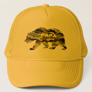 Casquette armée papa baseball papa papa papa papa ours drôle
