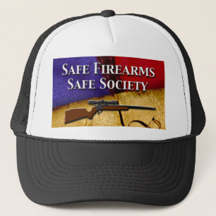 Casquette Armes à feu sûres, société en sécurité