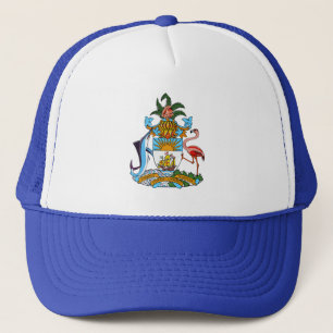 Casquette Armoiries des Bahamas - Marlin, Flamant rose, Conq