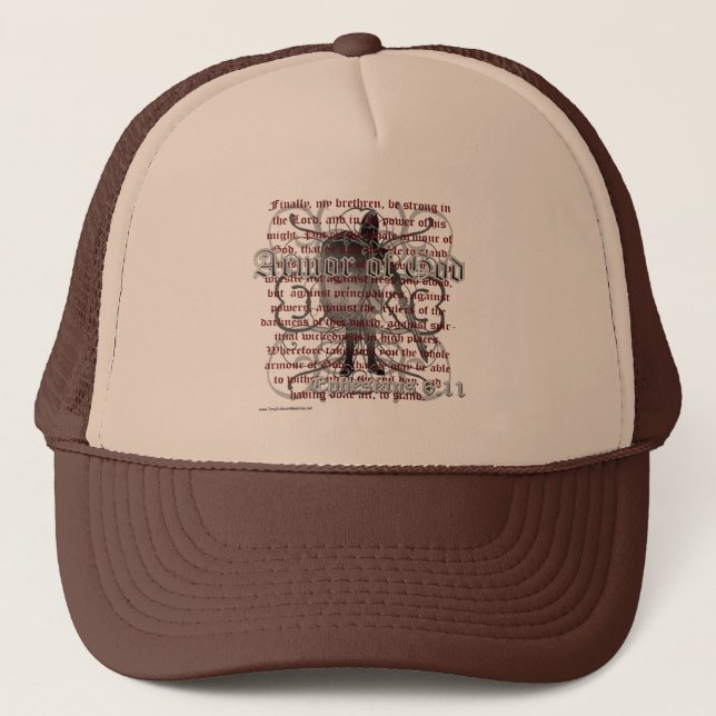 Casquette Armure de Dieu, 6h10 d'Ephesians - 18, soldat (Devant)
