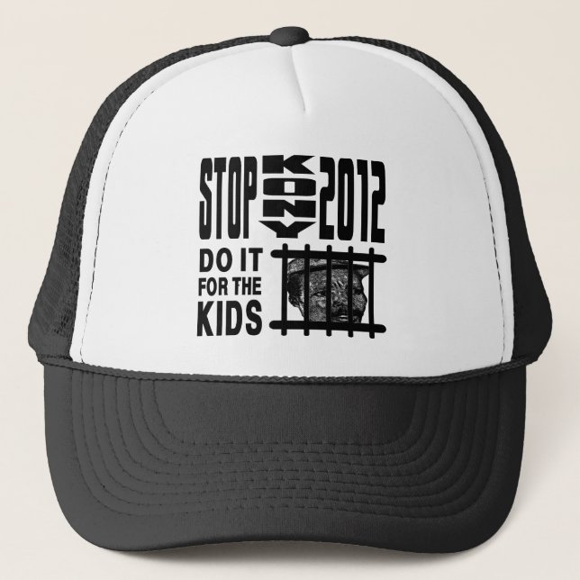 Casquette Arrêt Kony 2012 - faites-le pour les ENFANTS (Devant)