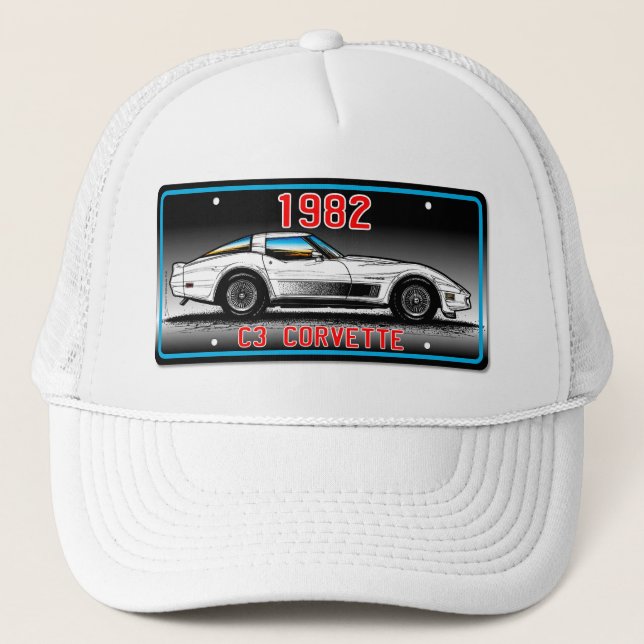 Casquette Arrière - plan 1982 Art-Gris de plaque (Devant)