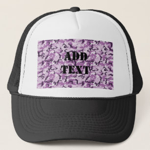 Casquette Arrière - plan de camouflage rose et violet