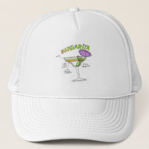 CASQUETTE ART DE COCKTAIL DE RECETTE DE MARGARITA