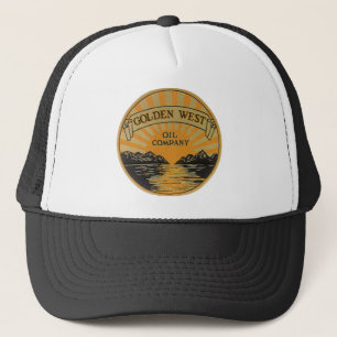 Casquette Art de l'étiquette de produit vintage, Golden West