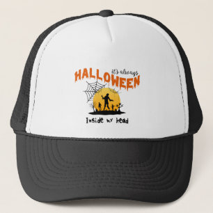 Casquette Art d'Halloween Citrouille effrayant Amusement é