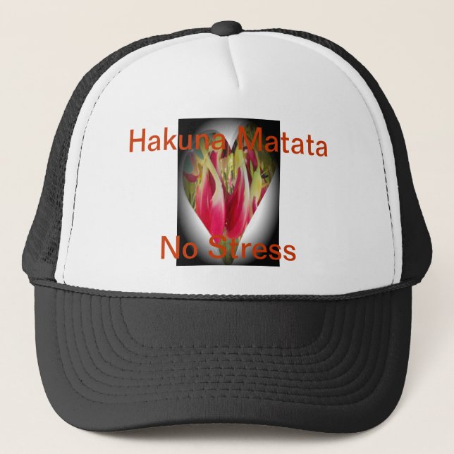Casquette Art du coeur floral (Devant)