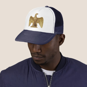 Casquette Art Patriotique Aigle Américain Doré Vintage