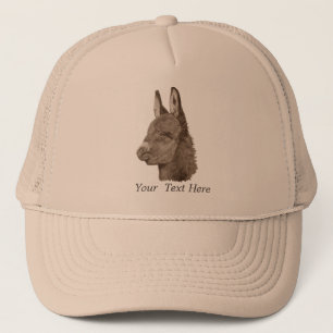 Casquette Art réaliste original de dessin d'âne mignon