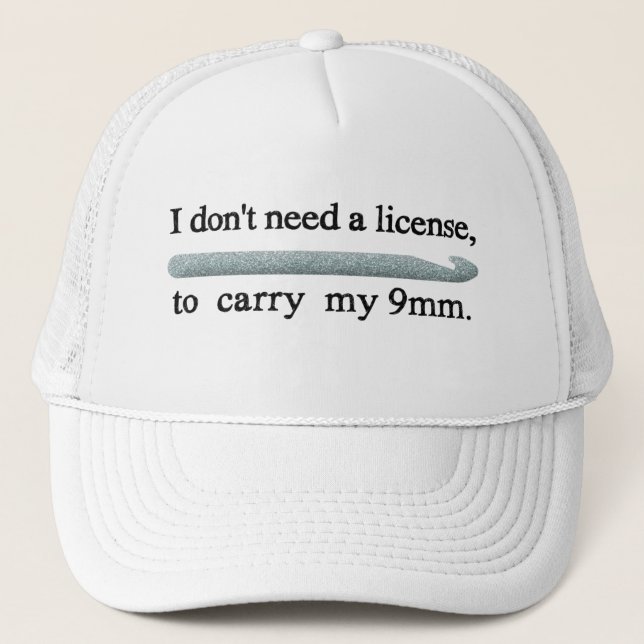 Casquette Artisanat Humour Crochet Artiste Argent (Devant)