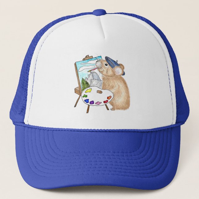 Casquette Artiste Pika Peintures Plein Air (Devant)
