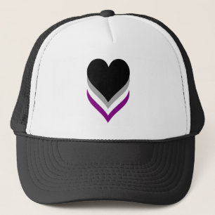 Casquette Asexualité orgueil coeur Trucker Chapeau