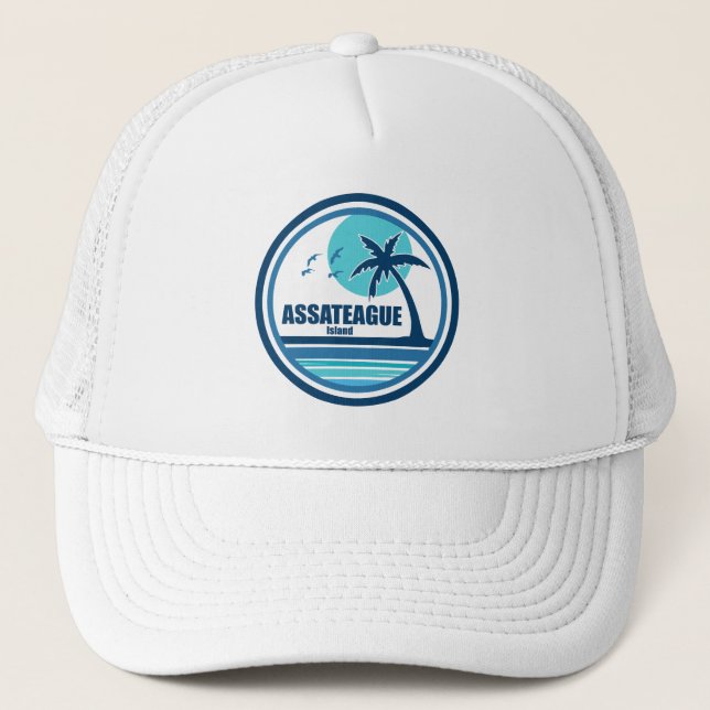 Casquette Assateague Island Palm Tree Birds (Devant)