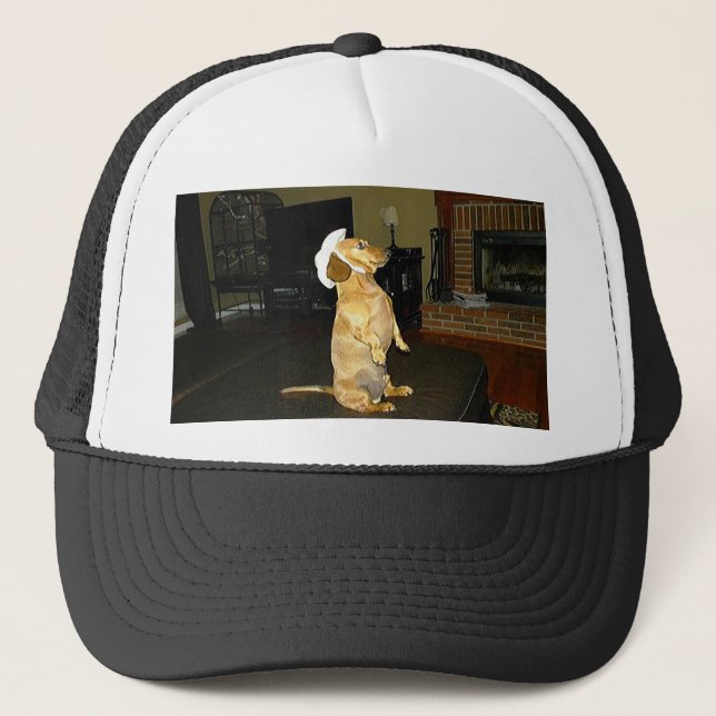 Casquette Assis jolie ou regarder la TV Dachshund (Devant)
