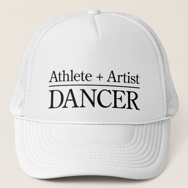 Casquette Athlète + Artiste = danseur (Devant)