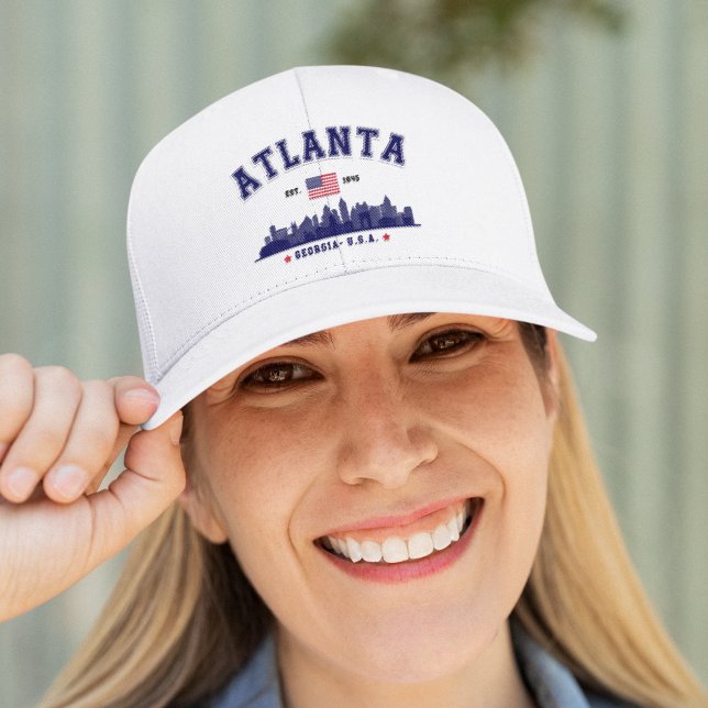 Casquette Atlanta Georgia Modern Skyline (Créateur téléchargé)