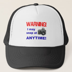 Casquette Attention ! Je peux prendre à n'importe quel momen