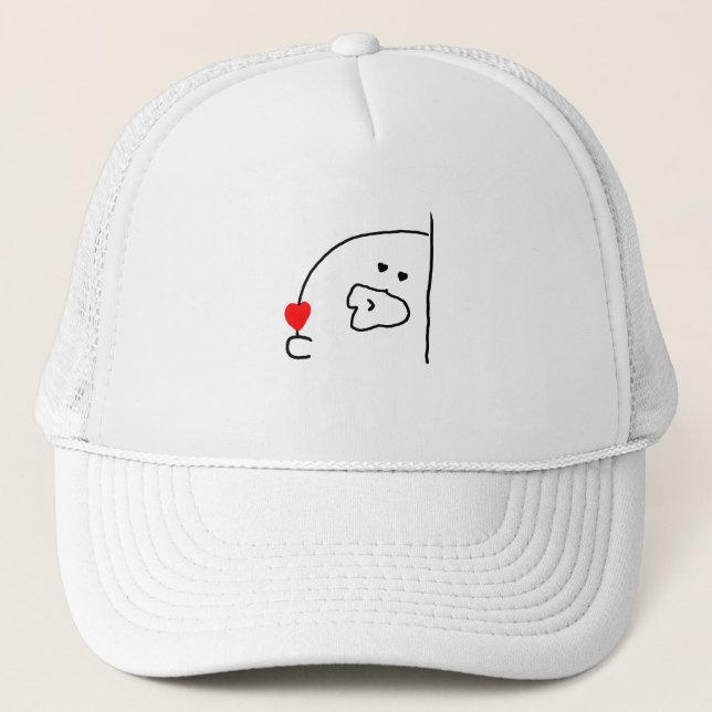 Casquette Attraper mon coeur (Devant)