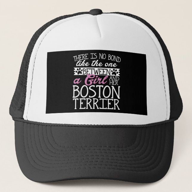 Casquette Aucun lien n'aiment entre une fille et son Boston (Devant)