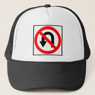 Casquette Aucun signe de route de demi-tour