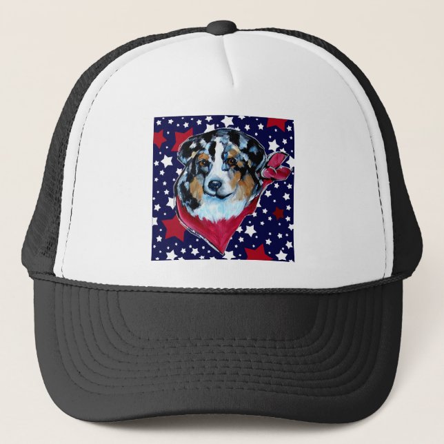 CASQUETTE AUSTRALIAN SHEPHERD (Devant)