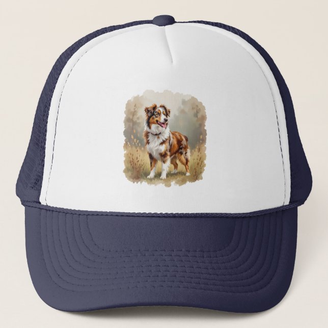 Casquette Australian Shepherd Dog Red Merle Aussie (Devant)