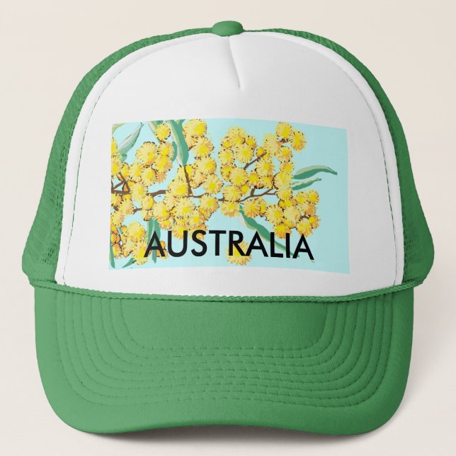Casquette Australie - terre du vert et de l'or (Devant)