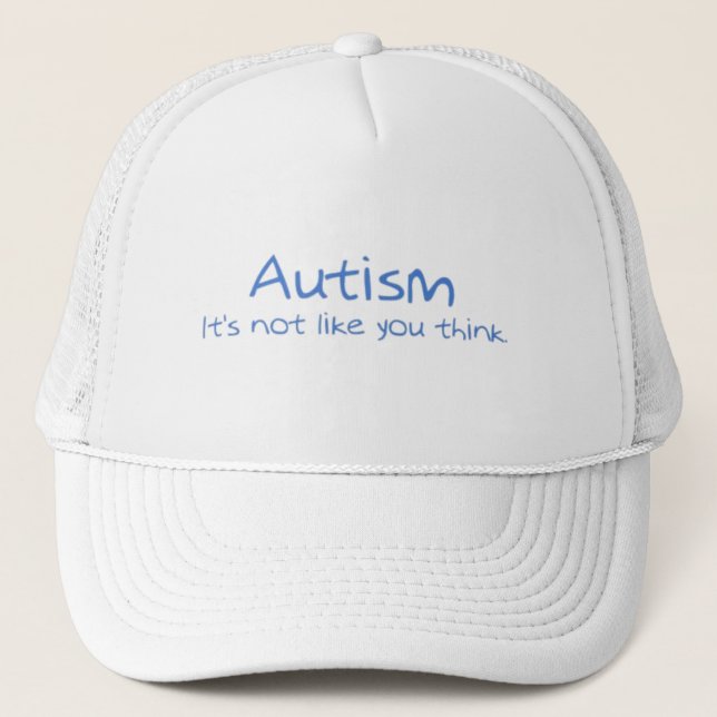 Casquette "Autisme : Il n'est pas comme vous pensent " (Devant)