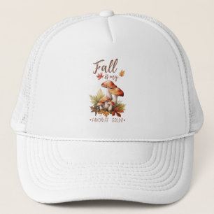 Casquette Automne Est Ma Couleur Préférée - Champignons & Fe