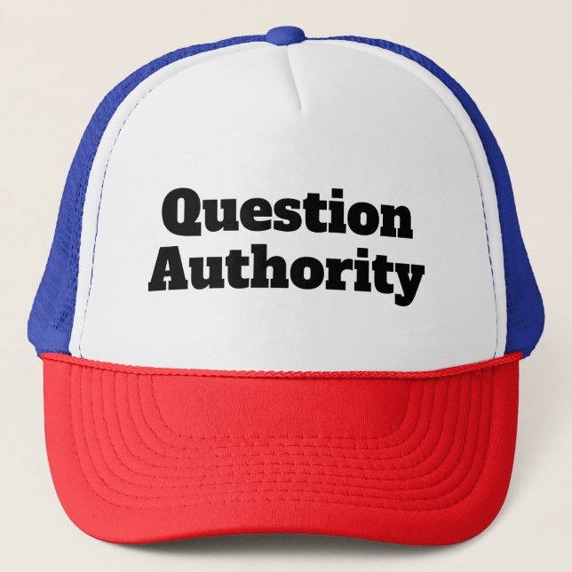 Casquette Autorité des questions (vous pouvez modifier les m (Devant)