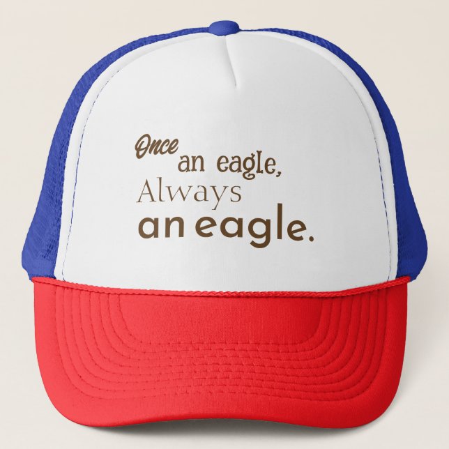 Casquette Autrefois aigle, toujours aigle. Amusant, inspiran (Devant)