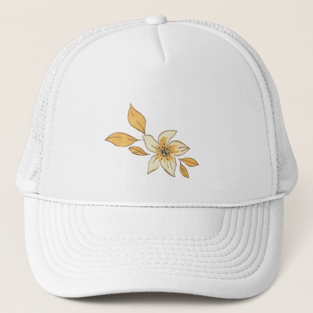 Casquette Autumn flower (Devant)