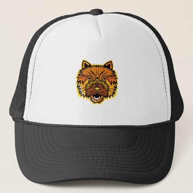 Casquette Avant de mascotte de Norwich Terrier (Devant)