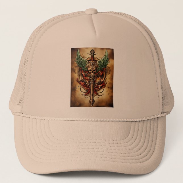 Casquette avec design Lobo antique (Devant)
