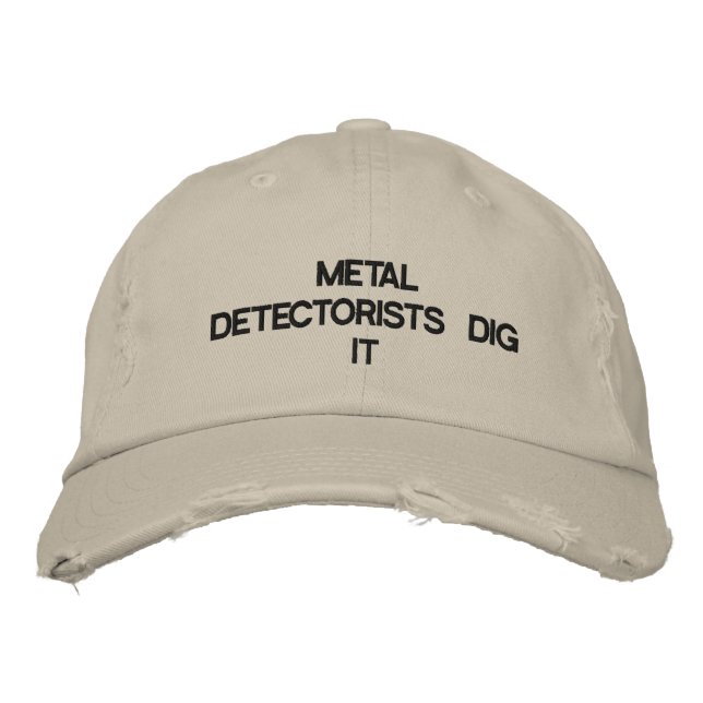 Casquette avec DÉTECTORISTES MÉTALLIQUES DIG-IT su (Devant)