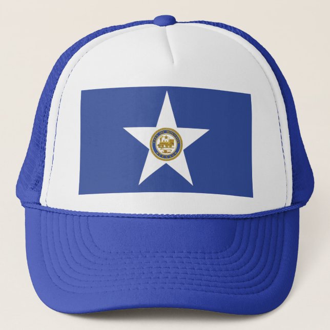Casquette avec Drapeau de Houston, Texas, USA (Devant)