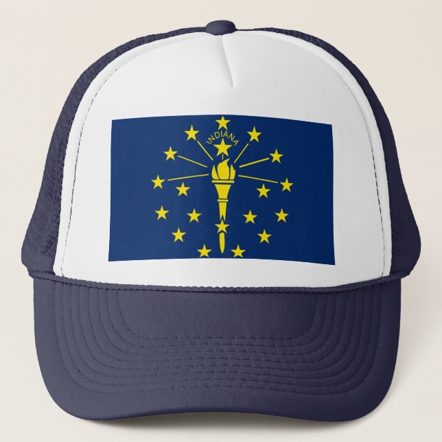 Casquette avec drapeau de l'état de l'Indiana - Ét (Devant)