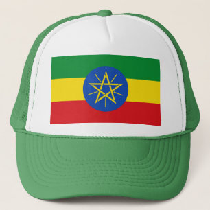 Casquette avec drapeau de l'Éthiopie