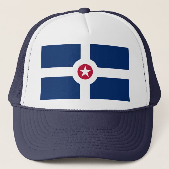 Casquette avec Drapeau de l'Indianapolis, États-Un (Devant)